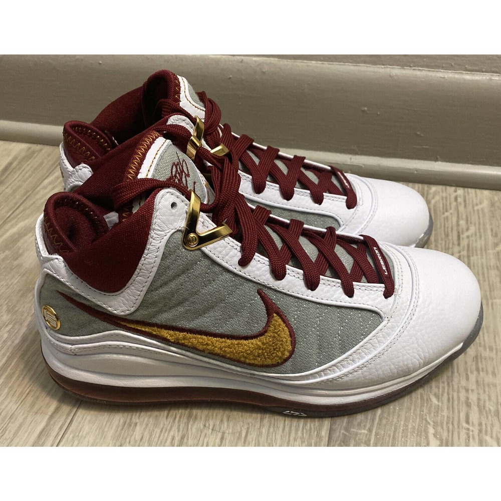 Nike LeBron 7 VII MVP 2020 Maroon Cavs Basketball Shoes (CZ8915-100) Sz 6.5